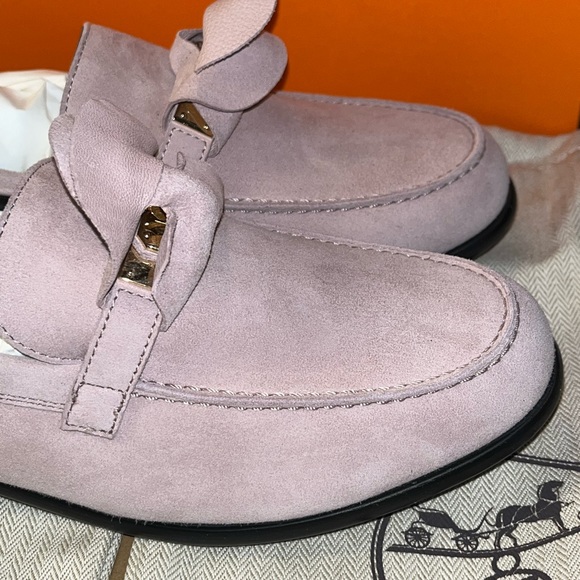 Authentic Hermes Destin suede loafers size 36.5 - Picture 5 of 15